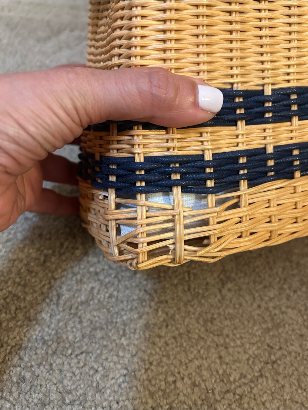 J.McLaughlin Faith Wicker Handbag - Picture 13 of 16